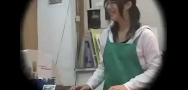  Japanese bookstore clerk violated during work